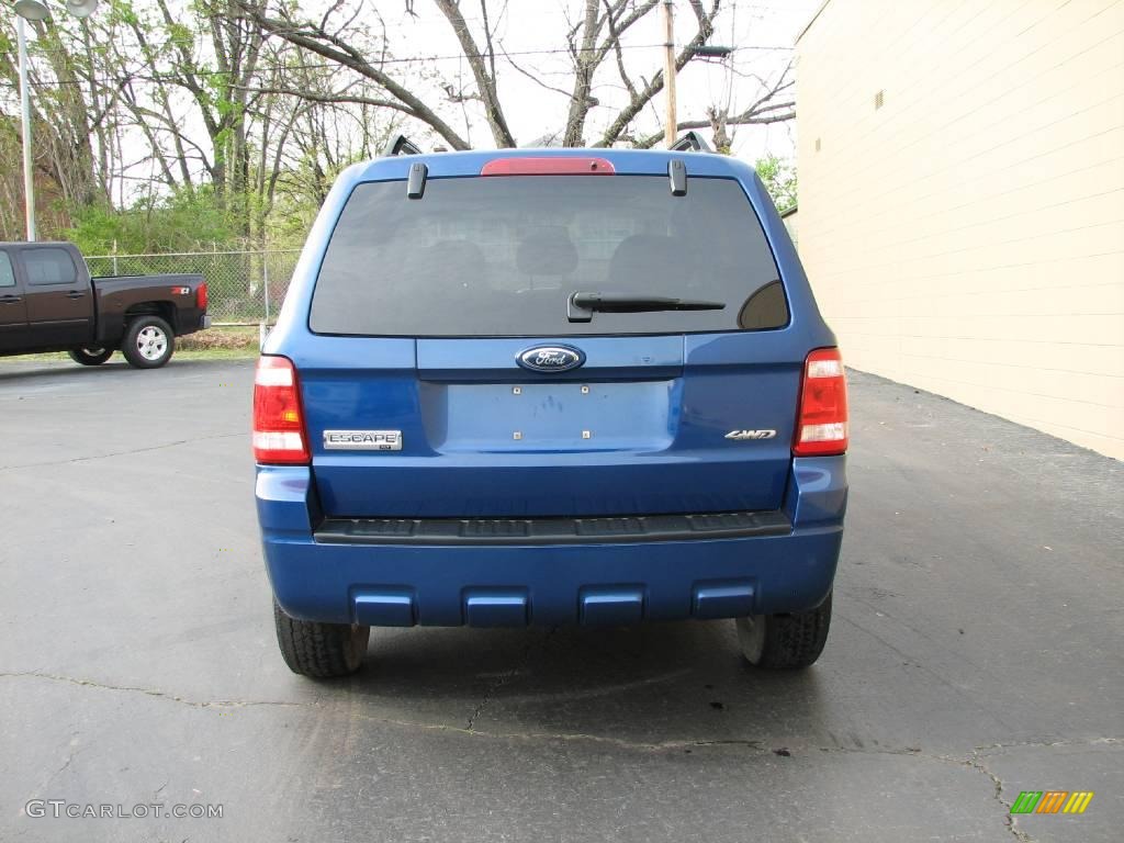 2008 Escape XLT V6 4WD - Vista Blue Metallic / Stone photo #6