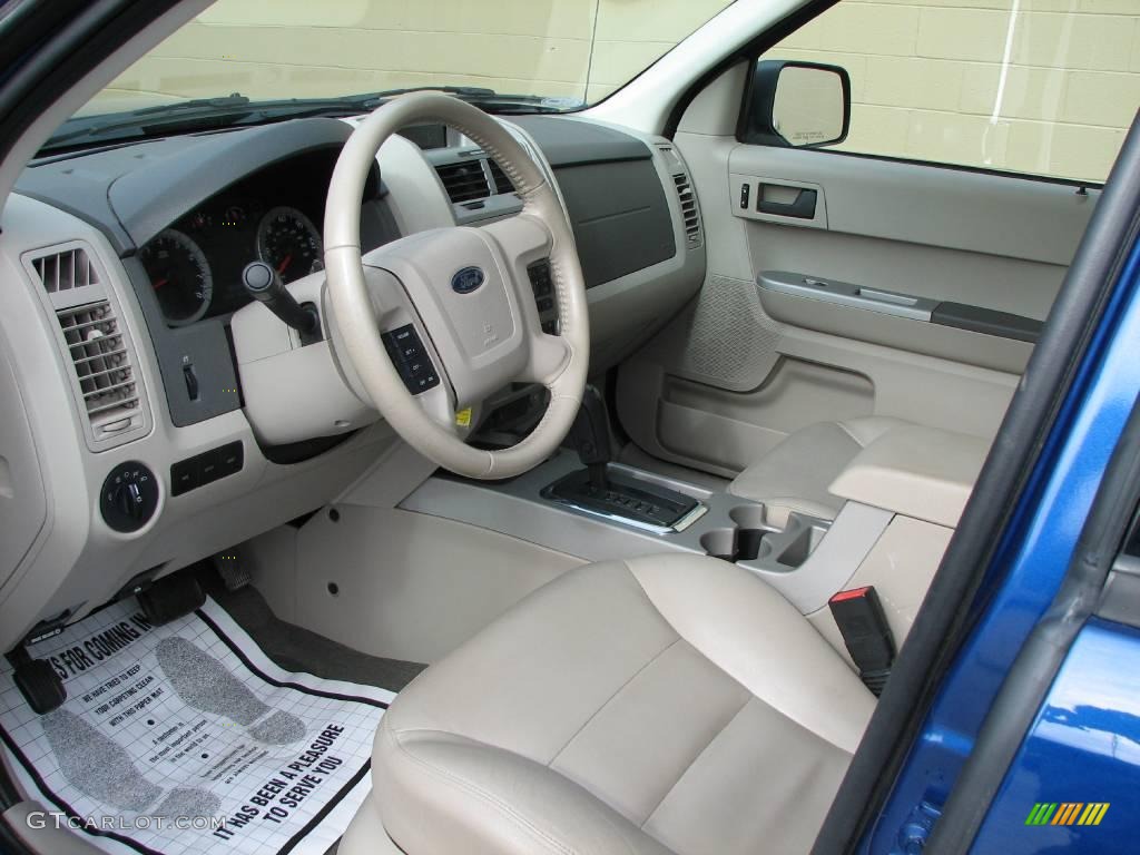 2008 Escape XLT V6 4WD - Vista Blue Metallic / Stone photo #9