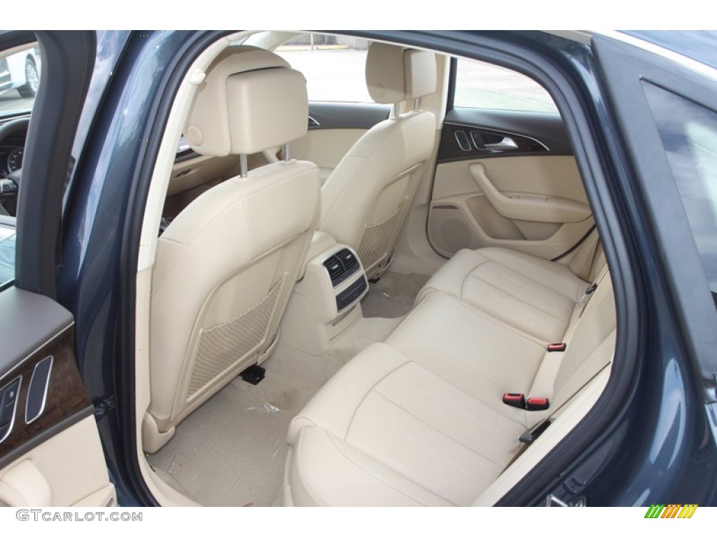 2013 A6 3.0T quattro Sedan - Aviator Blue Metallic / Velvet Beige photo #14