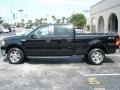 2008 Black Ford F150 Lariat SuperCrew 4x4  photo #3