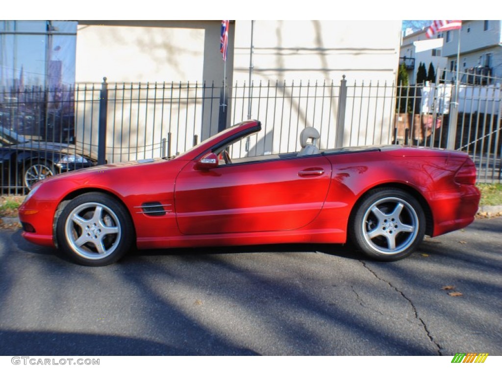 2003 SL 500 Roadster - Magma Red / Stone photo #3