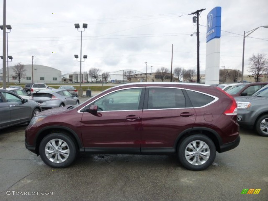 2013 CR-V EX-L AWD - Basque Red Pearl II / Gray photo #1