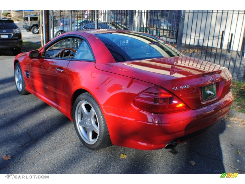 2003 SL 500 Roadster - Magma Red / Stone photo #21