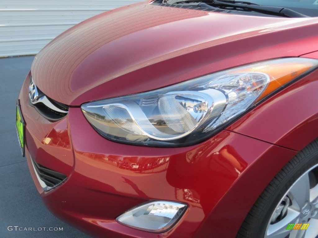 2013 Elantra GLS - Red / Beige photo #9