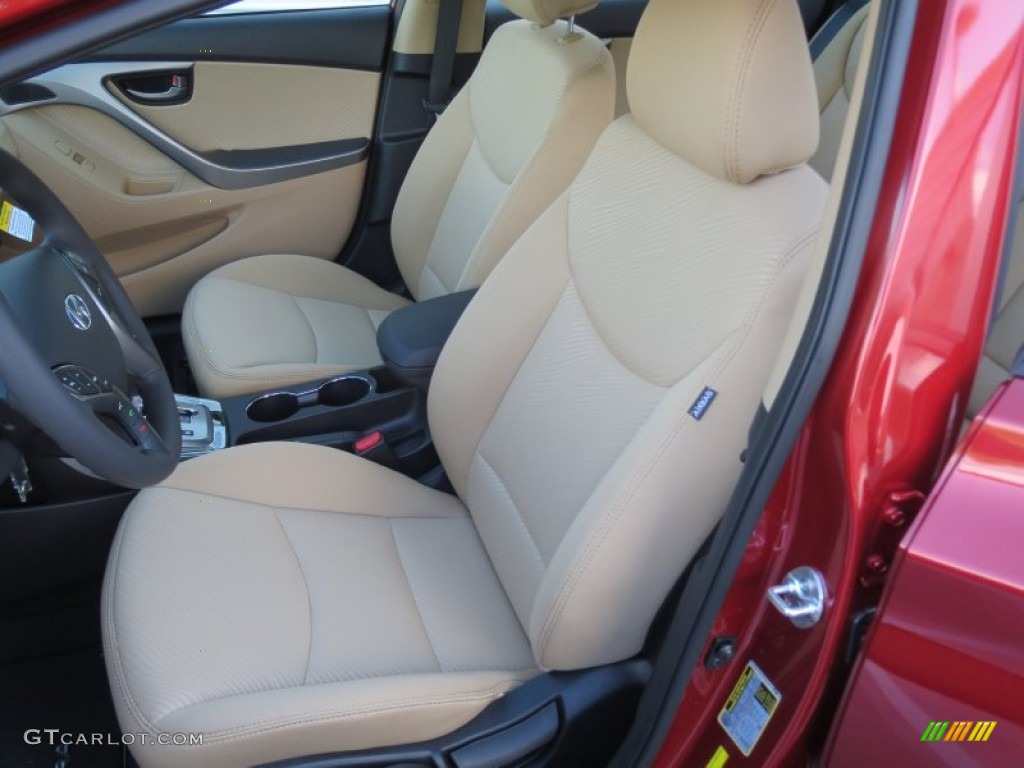 2013 Elantra GLS - Red / Beige photo #20