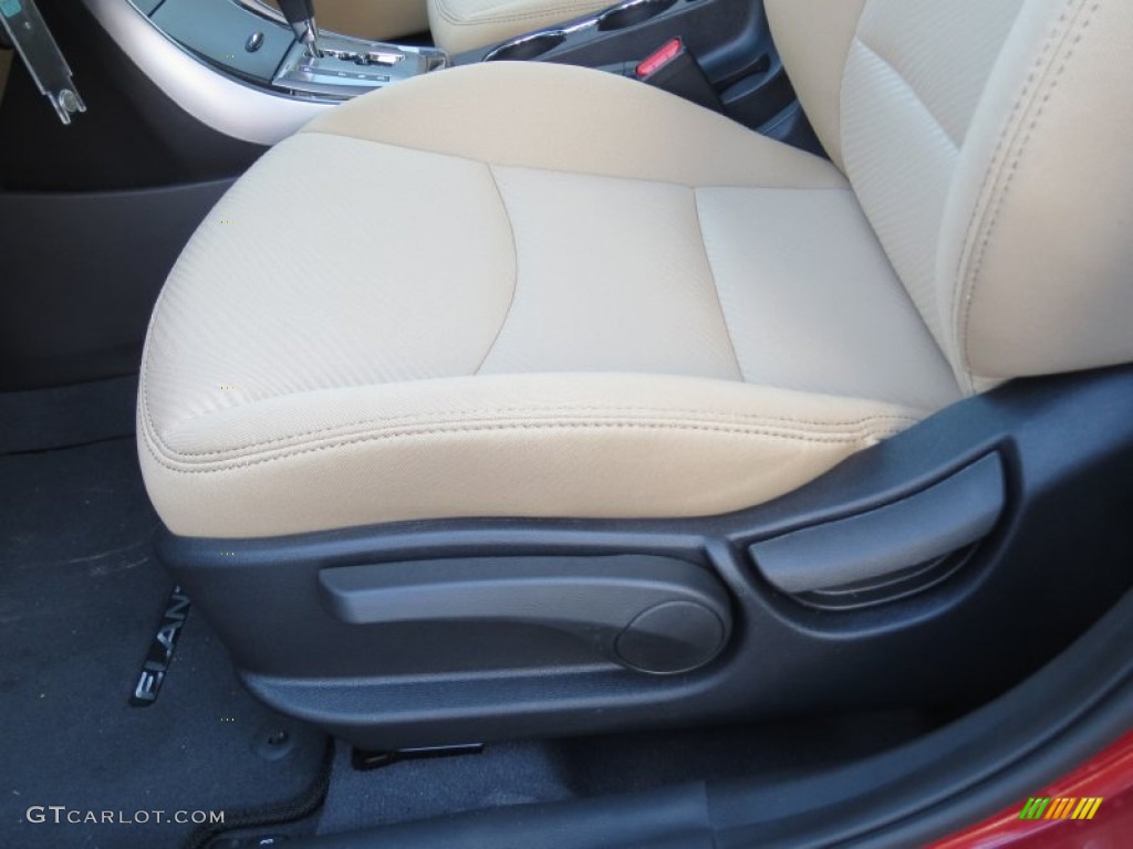 2013 Elantra GLS - Red / Beige photo #21
