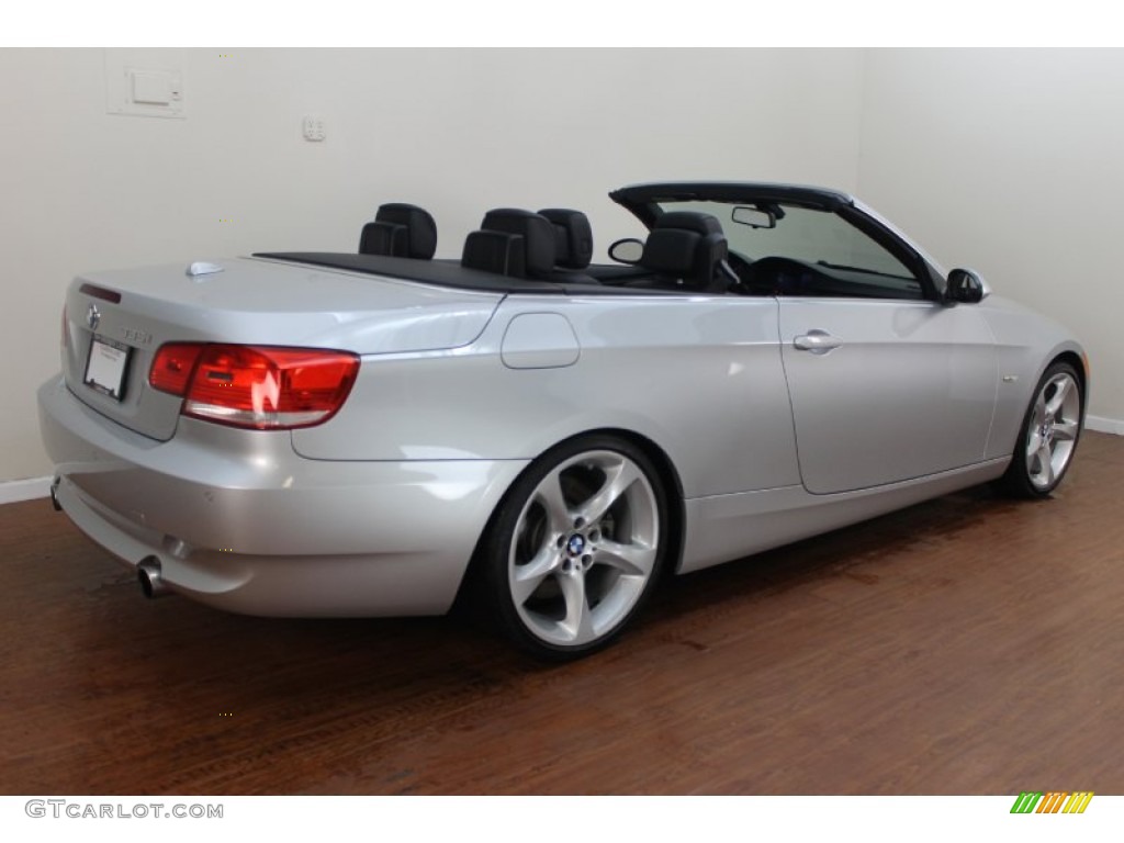 2009 3 Series 335i Convertible - Titanium Silver Metallic / Black photo #5