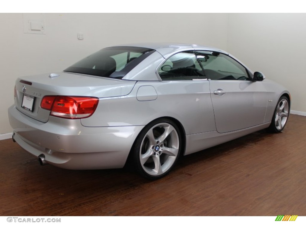 2009 3 Series 335i Convertible - Titanium Silver Metallic / Black photo #6