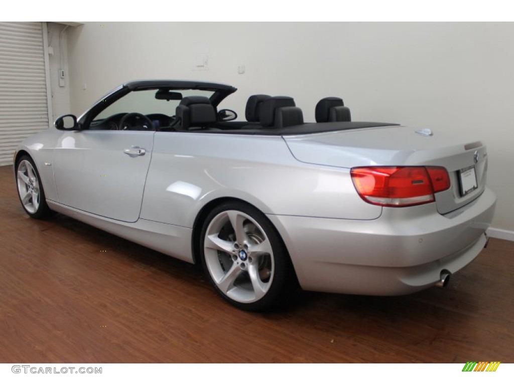 2009 3 Series 335i Convertible - Titanium Silver Metallic / Black photo #7