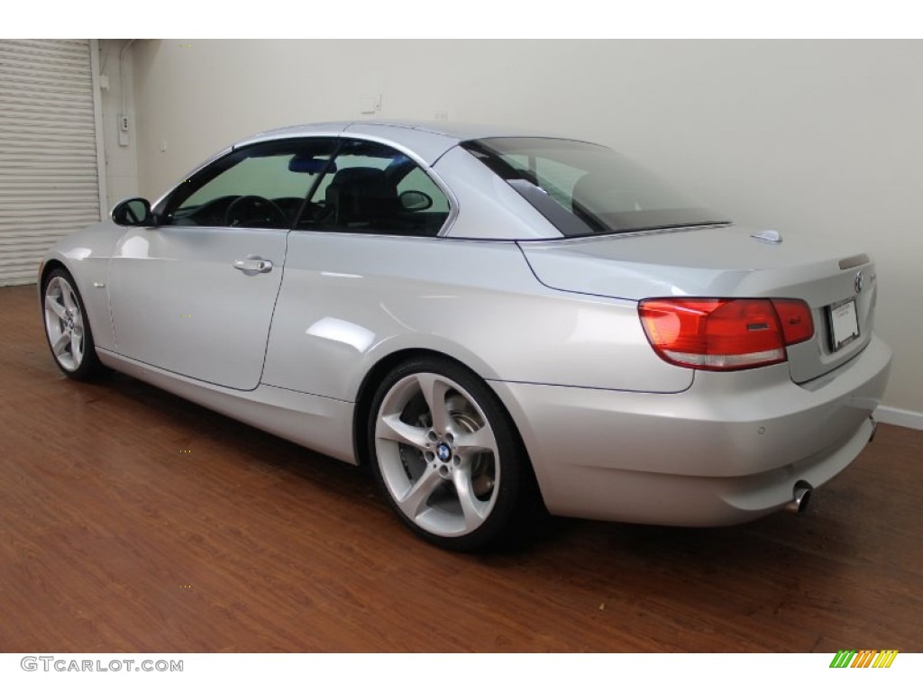 2009 3 Series 335i Convertible - Titanium Silver Metallic / Black photo #8