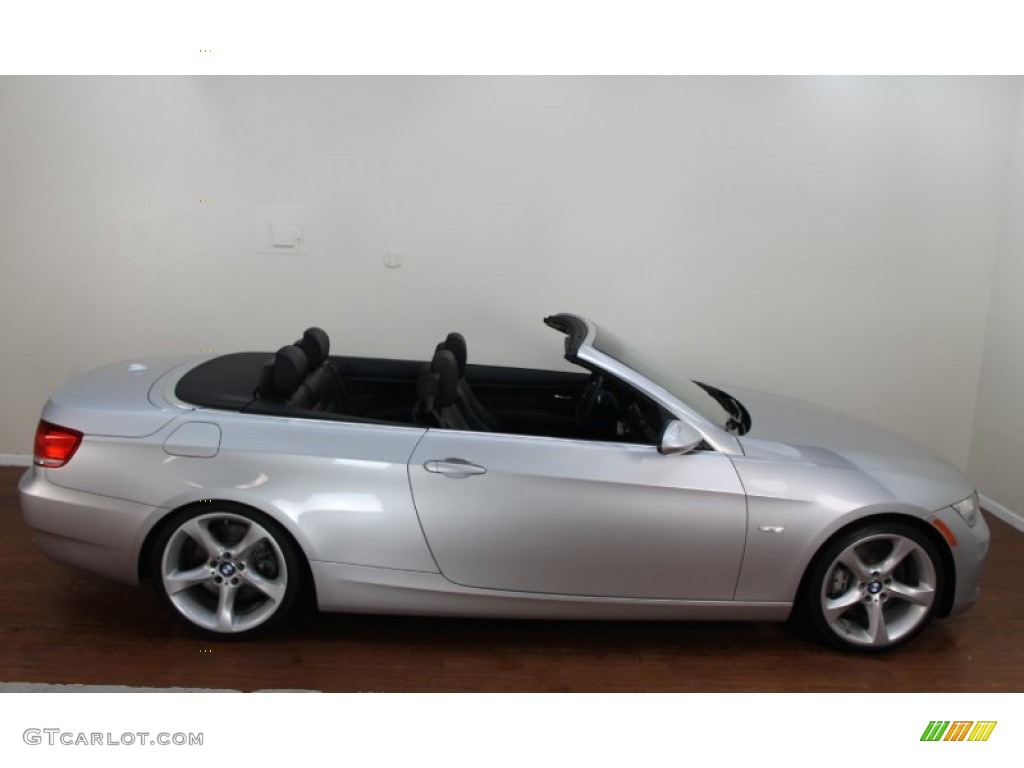 2009 3 Series 335i Convertible - Titanium Silver Metallic / Black photo #9