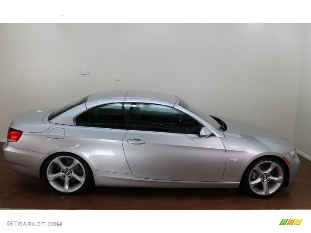2009 3 Series 335i Convertible - Titanium Silver Metallic / Black photo #10