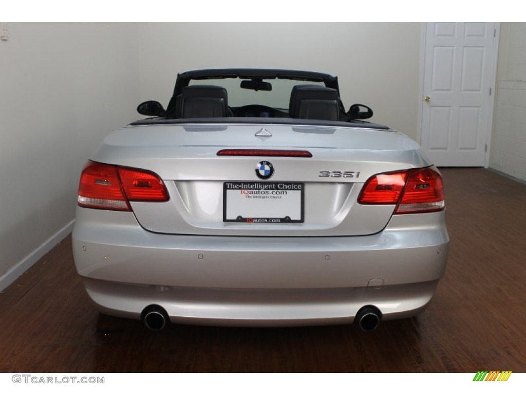 2009 3 Series 335i Convertible - Titanium Silver Metallic / Black photo #13