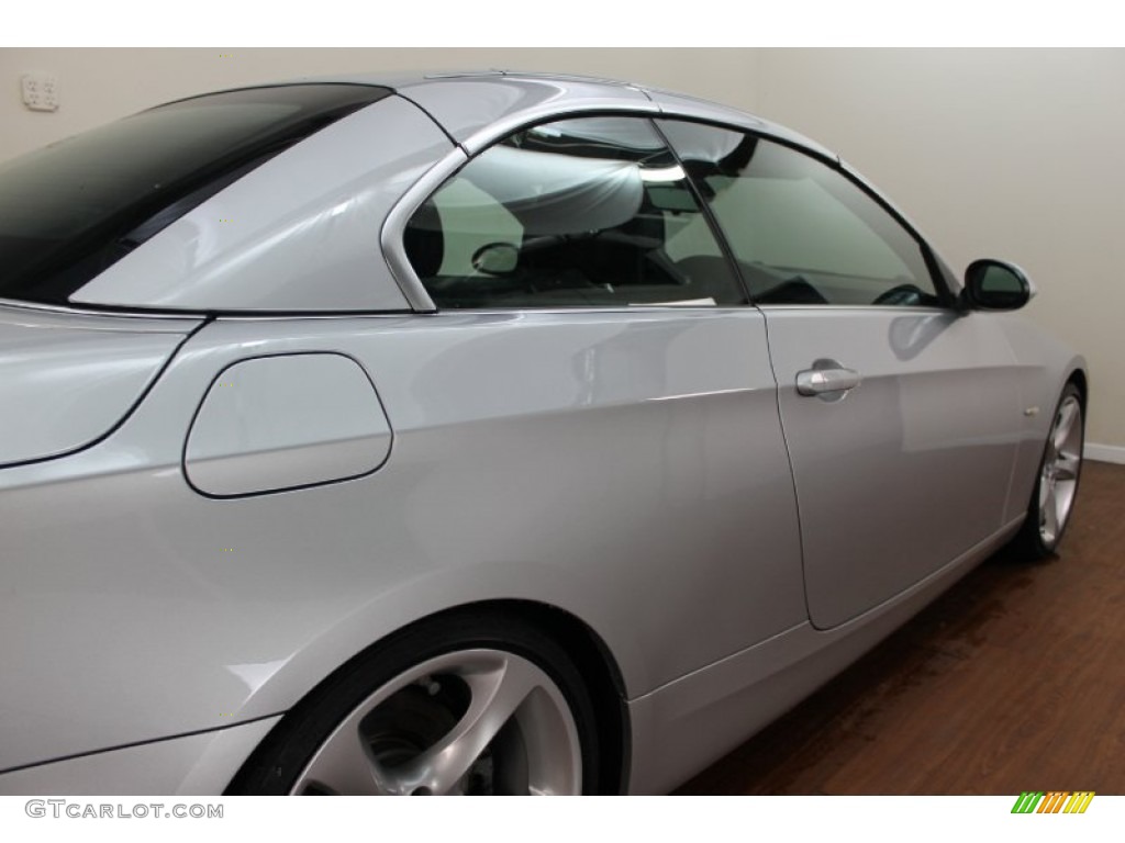 2009 3 Series 335i Convertible - Titanium Silver Metallic / Black photo #16