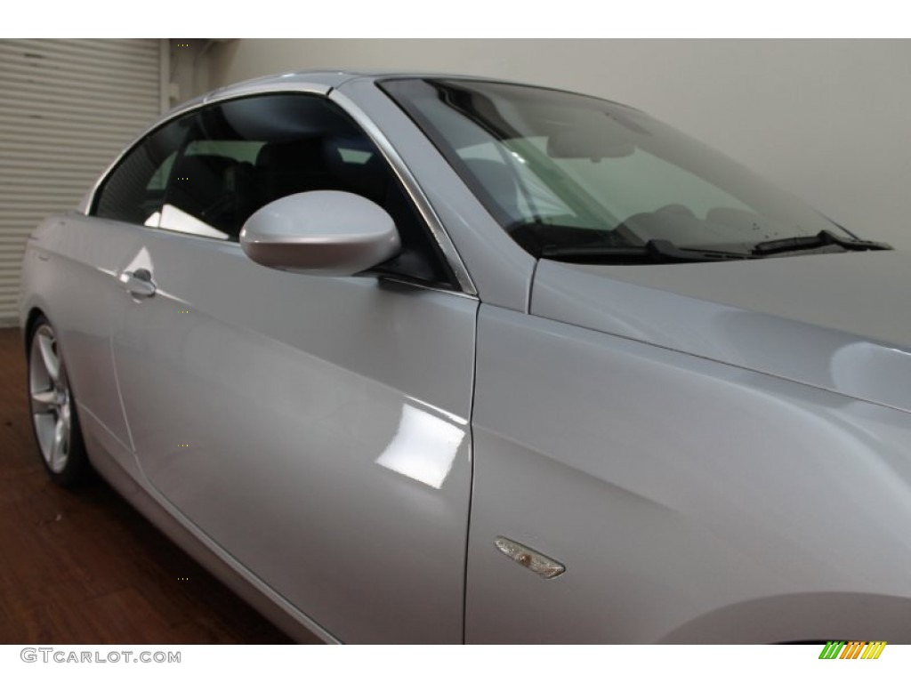 2009 3 Series 335i Convertible - Titanium Silver Metallic / Black photo #17