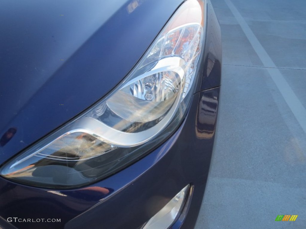 2013 Elantra Limited - Indigo Night / Gray photo #8
