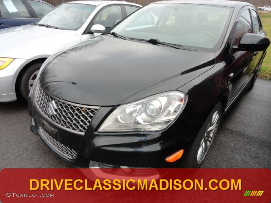 2011 Kizashi GTS AWD - Black Pearl Metallic / Black photo #1