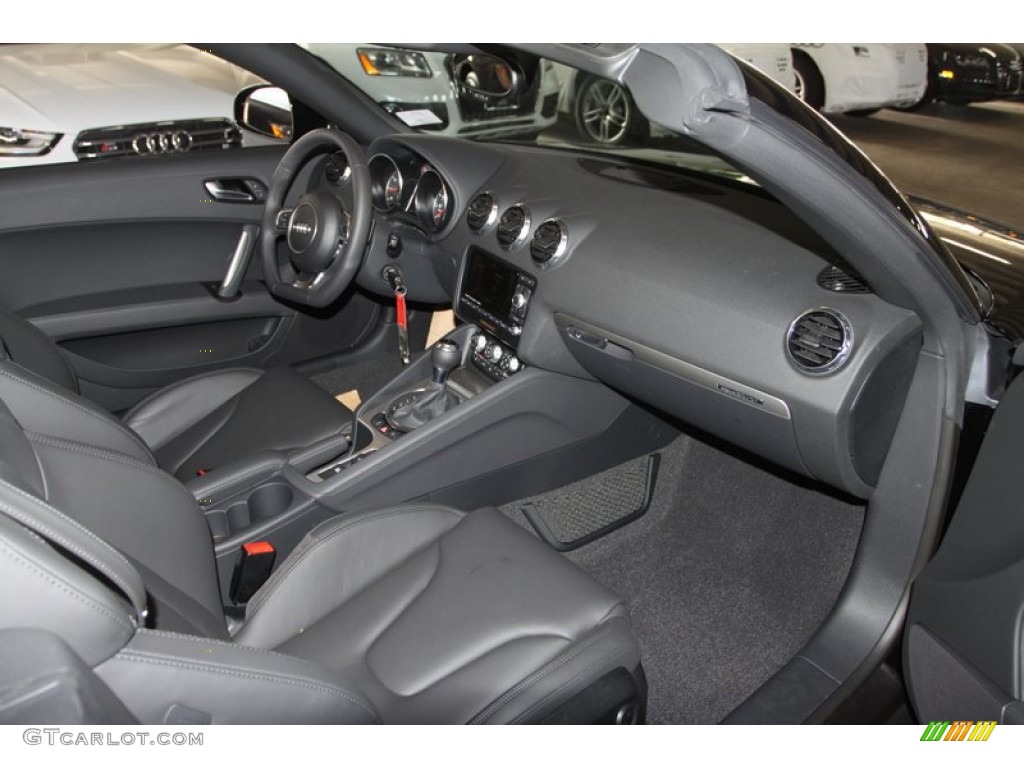 Black Interior 2013 Audi TT 2.0T quattro Roadster Photo #74666241