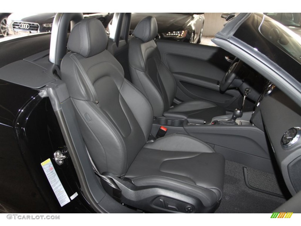 Black Interior 2013 Audi TT 2.0T quattro Roadster Photo #74666286