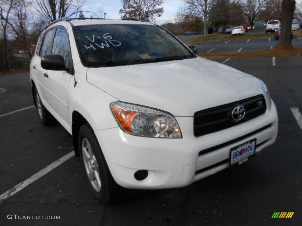 2007 RAV4 V6 4WD - Super White / Ash Gray photo #1