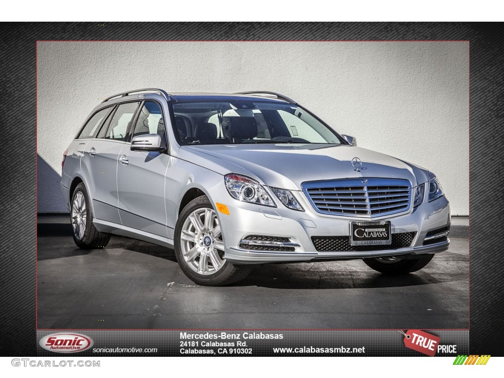 2013 E 350 4Matic Wagon - Iridium Silver Metallic / Black photo #1