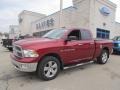 Deep Cherry Red Crystal Pearl 2011 Dodge Ram 1500 Big Horn Quad Cab 4x4