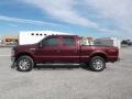 2009 Royal Red Metallic Ford F250 Super Duty Lariat Crew Cab 4x4  photo #5