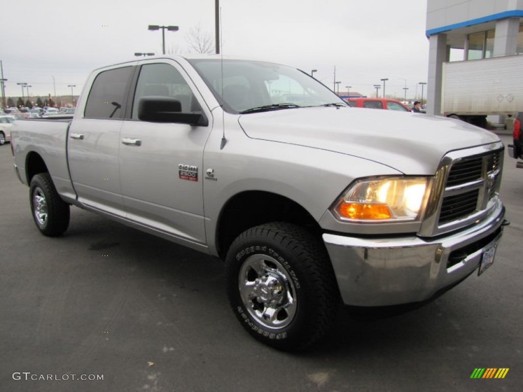 2010 Ram 2500 SLT Crew Cab 4x4 - Bright Silver Metallic / Dark Slate/Medium Graystone photo #1