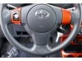 2008 Scion xD Charcoal Gray/Lava Orange Interior Steering Wheel Photo