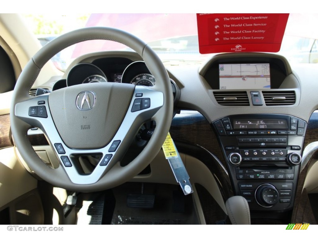 2013 MDX SH-AWD Technology - Aspen White Pearl / Parchment photo #20