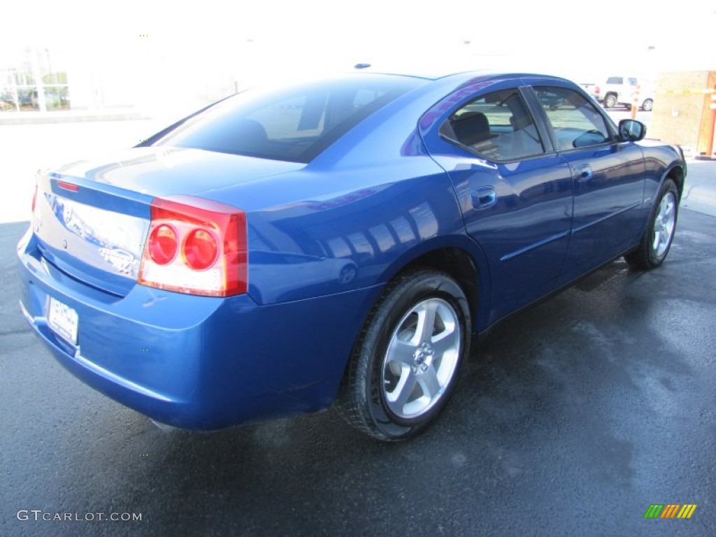 2009 Charger R/T - Deep Water Blue Pearl / Dark Slate Gray photo #7
