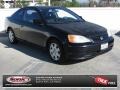 2001 Nighthawk Black Pearl Honda Civic EX Coupe  photo #1