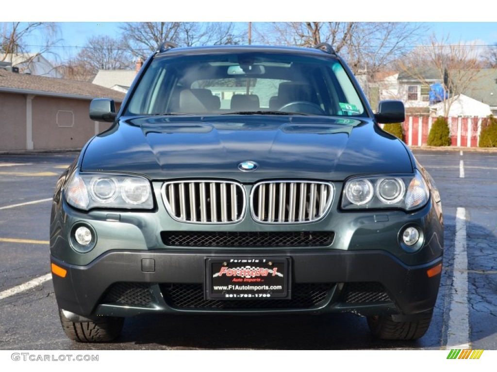 2007 X3 3.0si - Highland Green Metallic / Tobacco photo #2