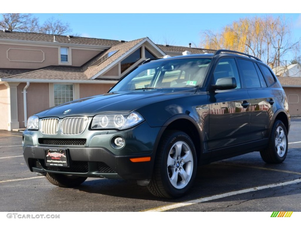 2007 X3 3.0si - Highland Green Metallic / Tobacco photo #3