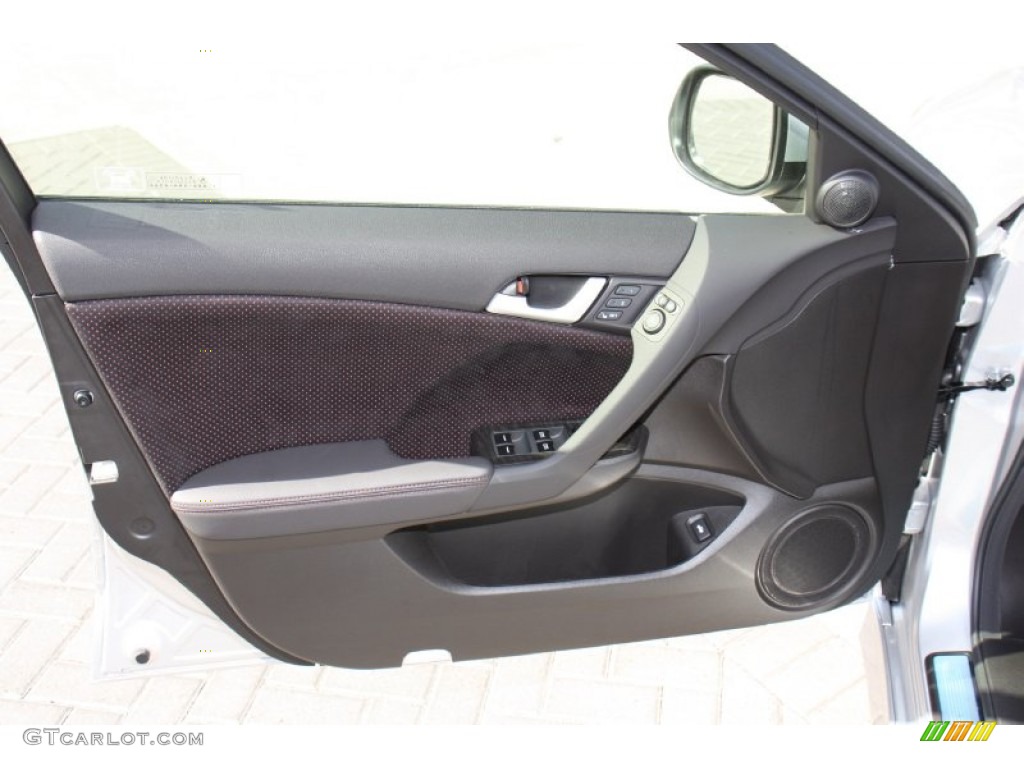 2013 Acura TSX Special Edition Special Edition Ebony/Red Door Panel Photo #74678894