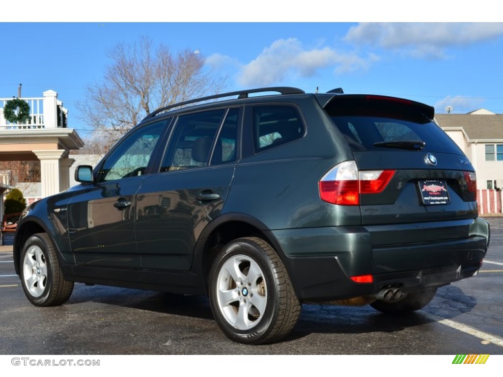 2007 X3 3.0si - Highland Green Metallic / Tobacco photo #5