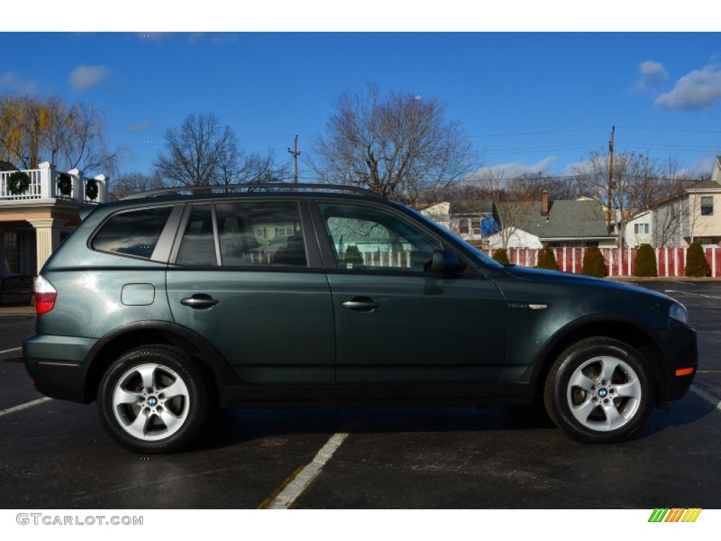 2007 X3 3.0si - Highland Green Metallic / Tobacco photo #8