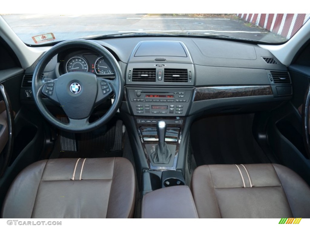 2007 BMW X3 3.0si Tobacco Dashboard Photo #74678996