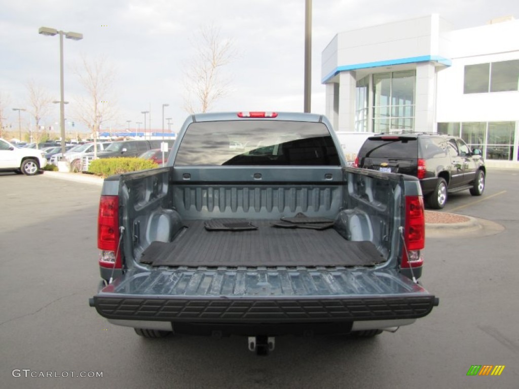 2012 Sierra 1500 SLE Crew Cab 4x4 - Stealth Gray Metallic / Ebony photo #9