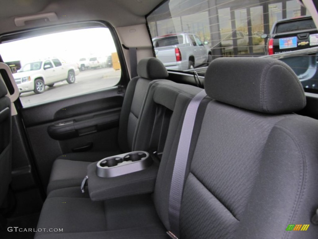 2012 Sierra 1500 SLE Crew Cab 4x4 - Stealth Gray Metallic / Ebony photo #11
