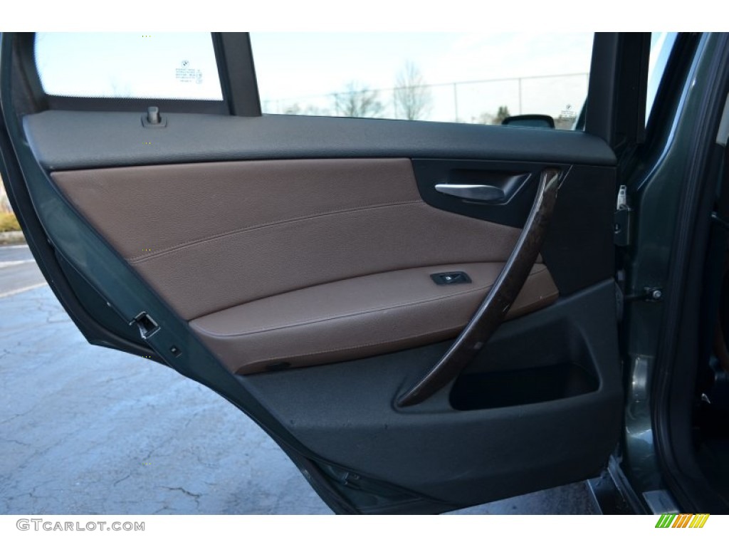 2007 BMW X3 3.0si Tobacco Door Panel Photo #74679200