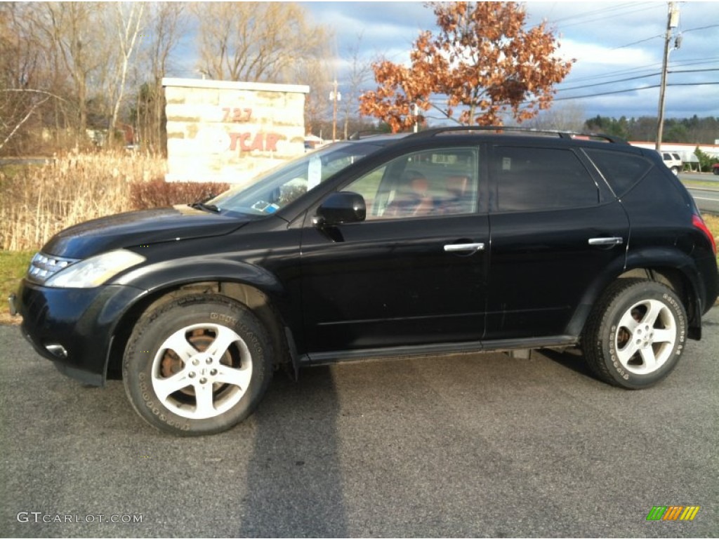 2003 Murano SL AWD - Super Black / Cabernet photo #1