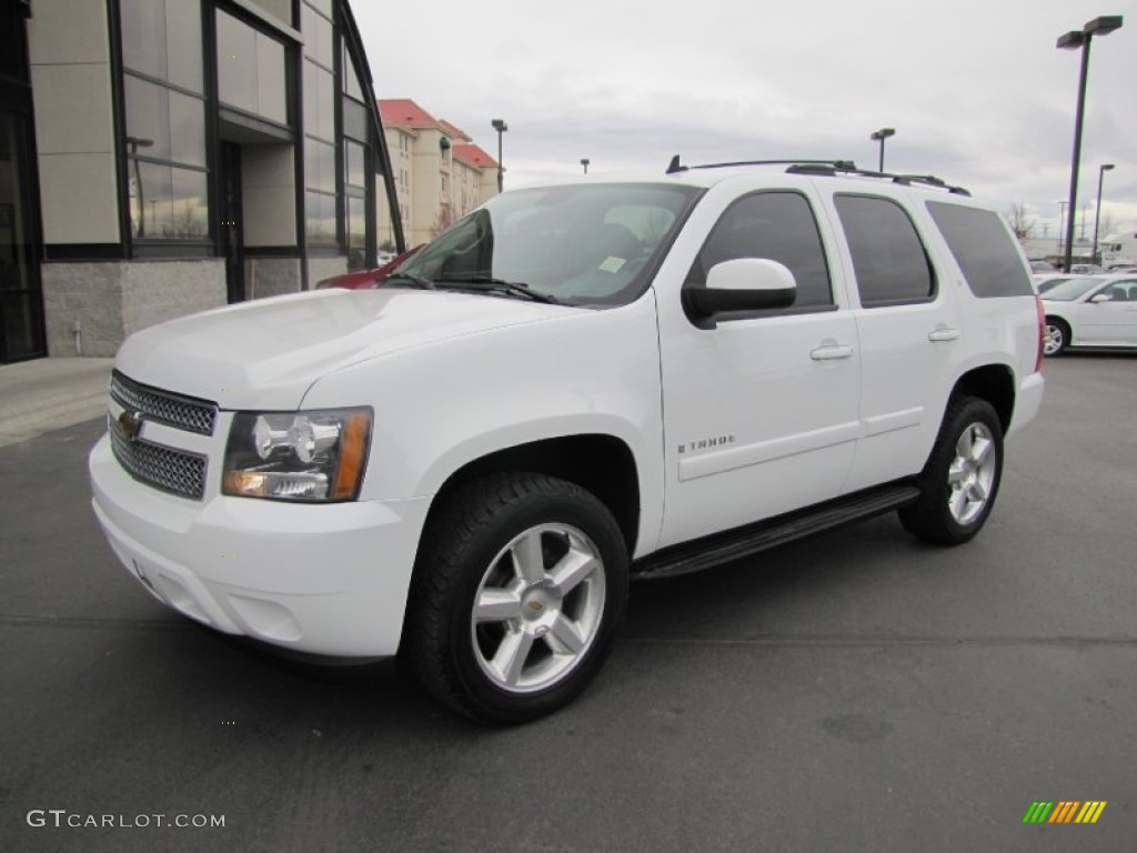 2007 Tahoe LT 4x4 - Summit White / Dark Titanium/Light Titanium photo #3