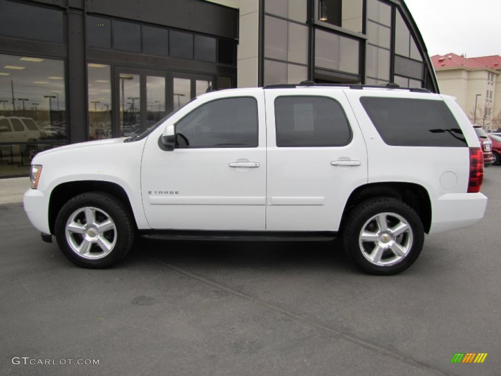 2007 Tahoe LT 4x4 - Summit White / Dark Titanium/Light Titanium photo #4
