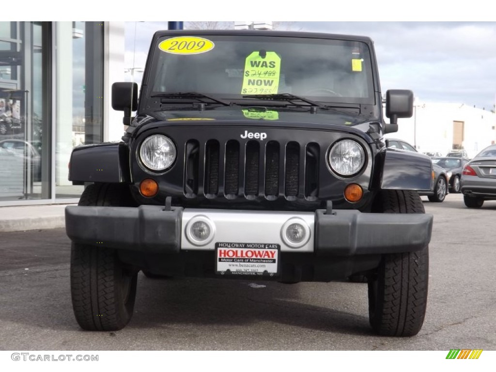 2009 Wrangler Sahara 4x4 - Black / Dark Slate Gray/Medium Slate Gray photo #2