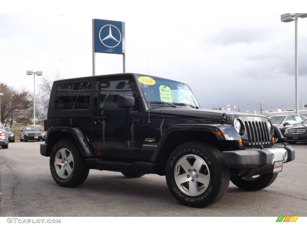 2009 Wrangler Sahara 4x4 - Black / Dark Slate Gray/Medium Slate Gray photo #3