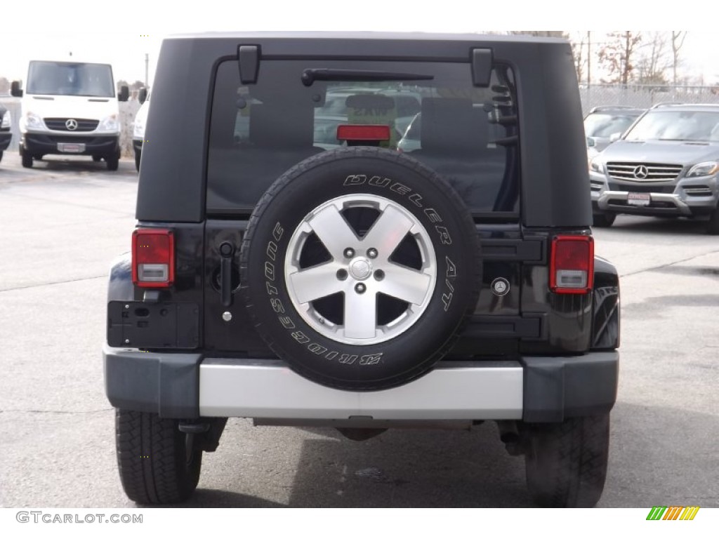 2009 Wrangler Sahara 4x4 - Black / Dark Slate Gray/Medium Slate Gray photo #4