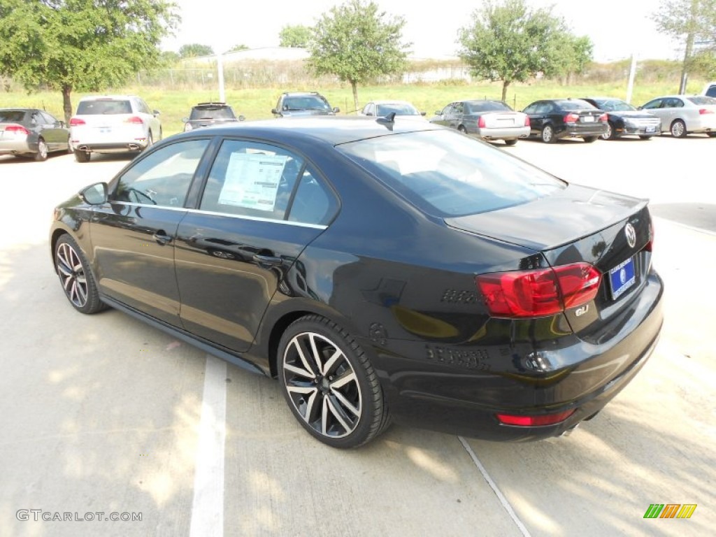 2013 Jetta GLI Autobahn - Deep Black Pearl Metallic / Titan Black photo #5