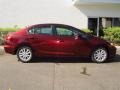 Crimson Pearl 2012 Honda Civic EX Sedan Exterior