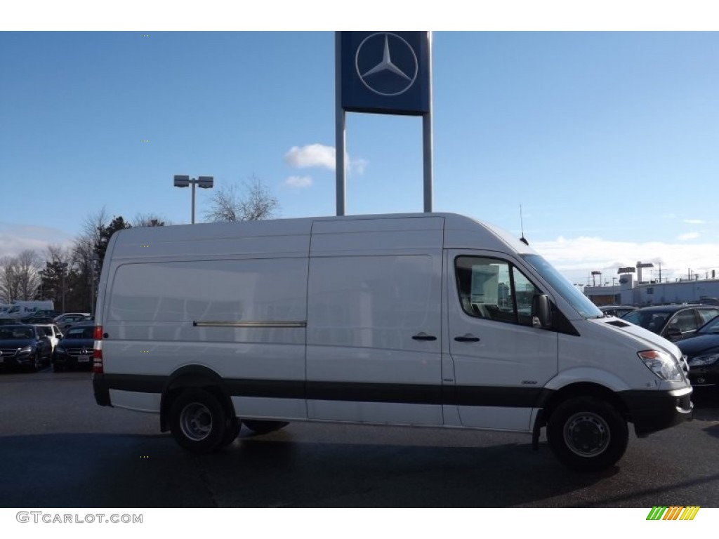 2012 Sprinter 3500 High Roof Extended Cargo Van - Arctic White / Lima Black Fabric photo #1